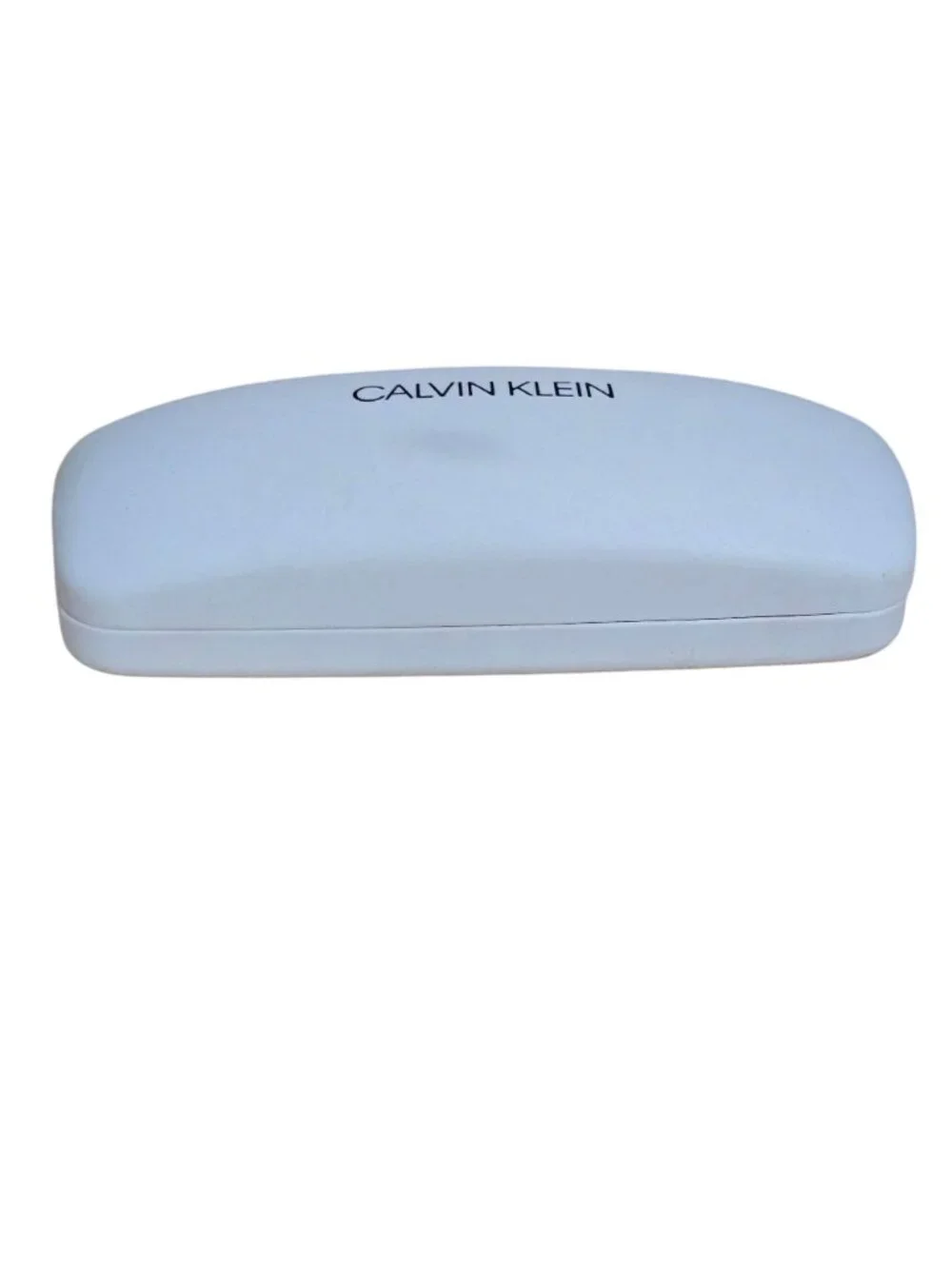 Calvin Klein Eyeglass Case White Hard Shell Clamshell Glasses‎ Case